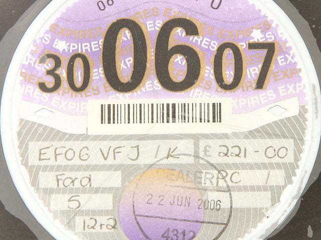 2007 tax disc