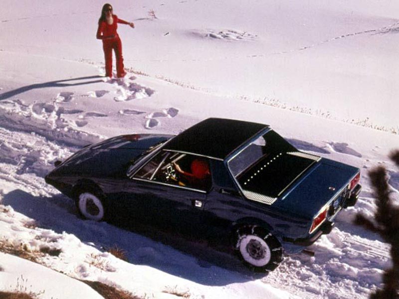 Fiat X1-9 in the snow