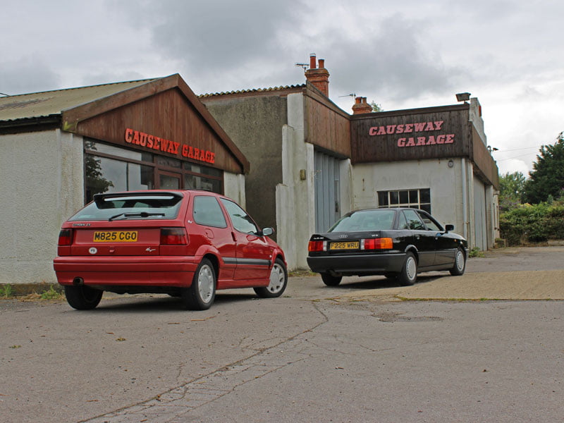 Citroen ZX and Audi 80 at Causeway Garage