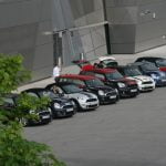 MINI convoy, starting at BMW Welt, Munich