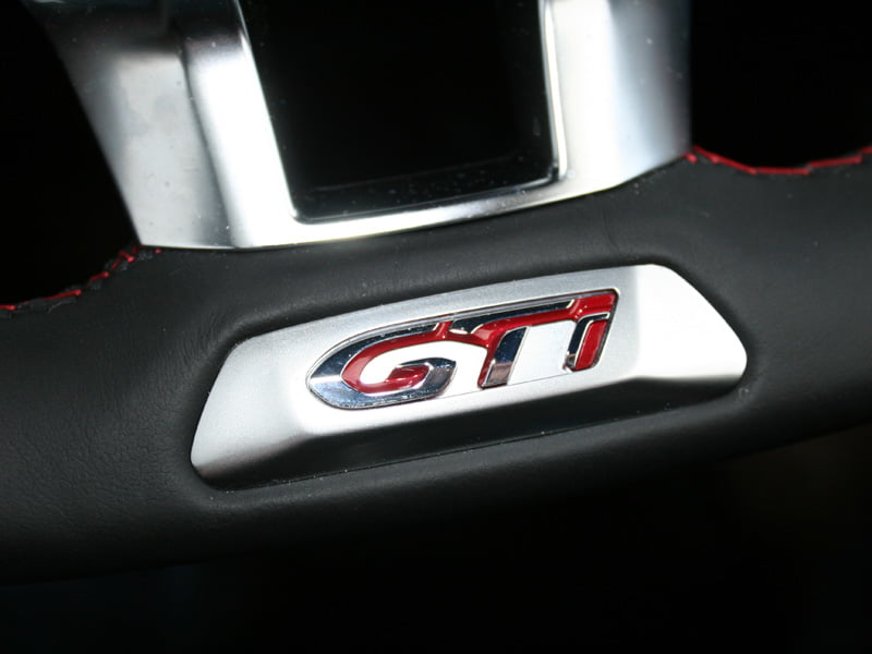 Peugeot 208 GTi steering wheel badge