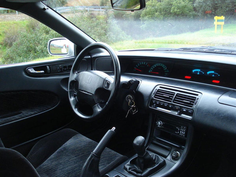 Interior of left-hand drive Honda Prelude